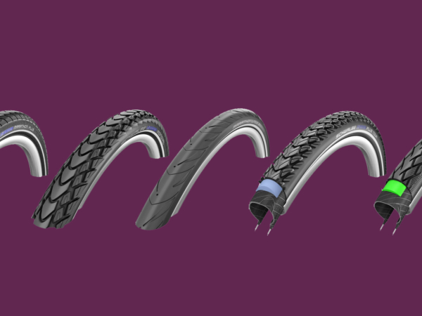 The best tires for cycle touring: Schwalbe Marathon